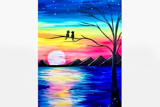 Paint Nite: Rainbow Sunset Lovers